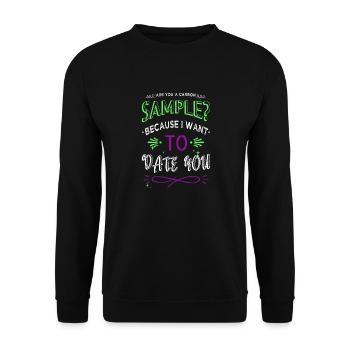 funny gift idea geek night sky spaceship quote - Unisex Pullover - Schwarz - Vorne - Alina (178cm) & Michal (187cm)