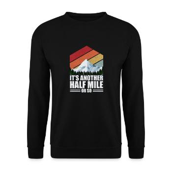 Trail Runner Running Jogging Jogger I Gift - Unisex Sweatshirt - black - Front - Alina (178cm) & Michal (187cm)
