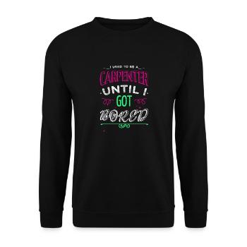 Gift Idea Funny Quote Sabrina Carpenter Tshirts - Unisex Sweatshirt - black - Front - Alina (178cm) & Michal (187cm)