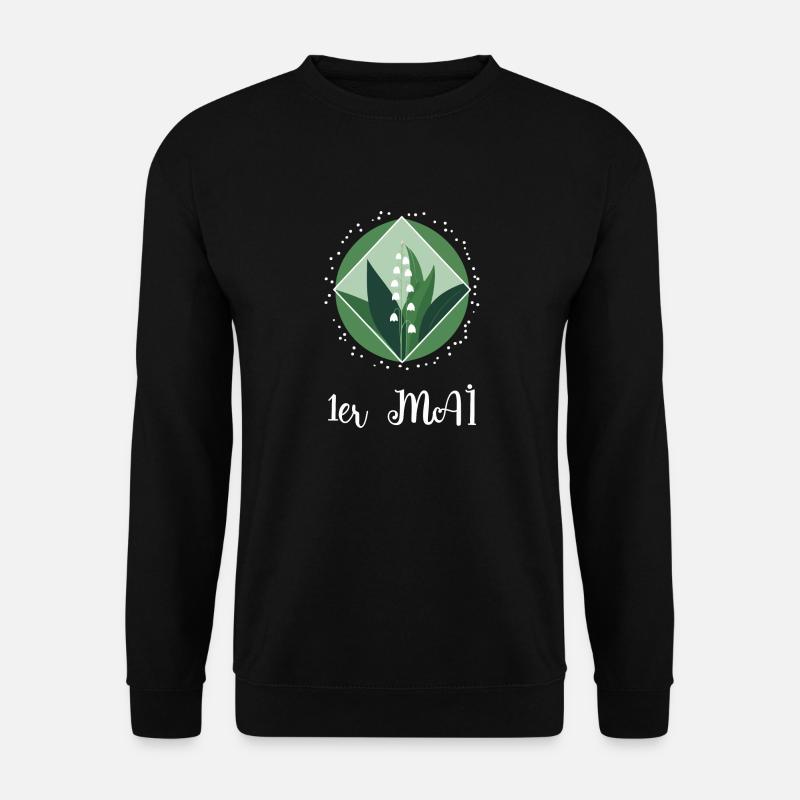 Maiglöckchen des 1. Mai - Unisex Pullover - Schwarz