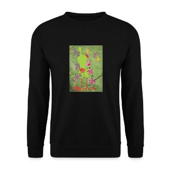 Summer desire to live - Unisex Sweatshirt - black - Front - Alina (178cm) & Michal (187cm)