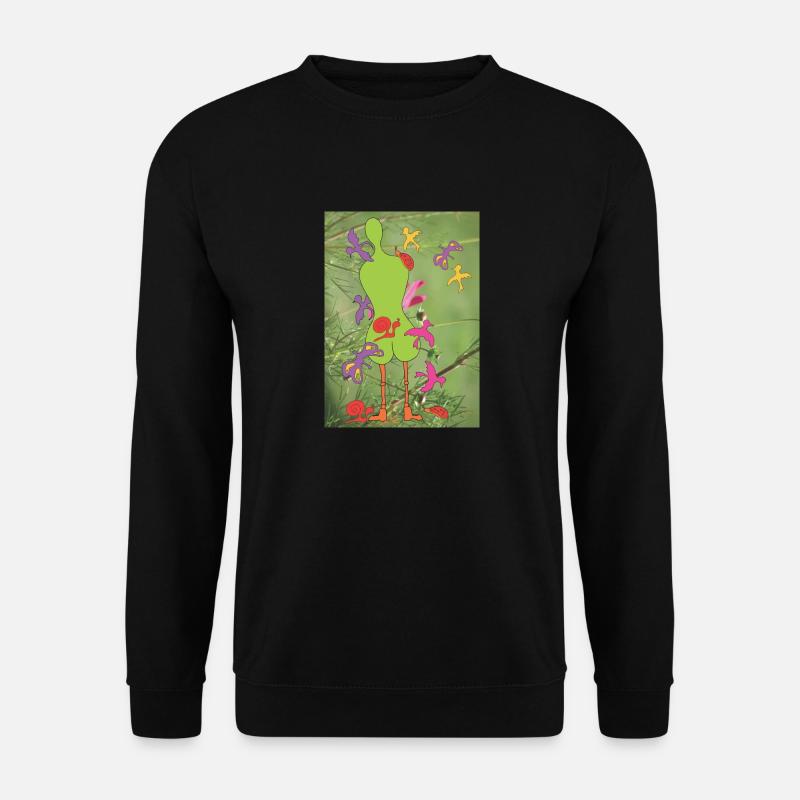 Sommerliche Lebenslust - Unisex Pullover - Schwarz