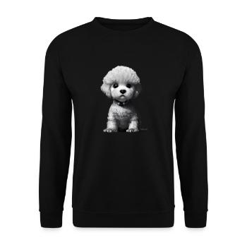 Poodle Puppy Dog Puppy Dog Owner Poodle Dog Love - Unisex Sweatshirt - black - Front - Alina (178cm) & Michal (187cm)