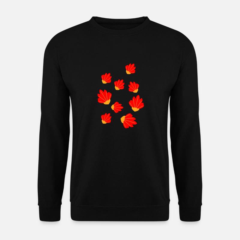 Flower Blume Pflanze - Unisex Pullover - Schwarz
