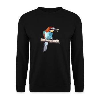Bienenfresser Paar Teil 1 - Unisex Pullover - Schwarz - Vorne - Alina (178cm) & Michal (187cm)