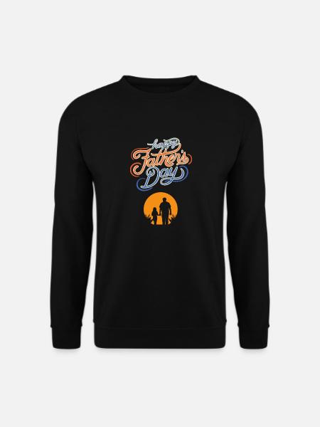 Happy fathers day, daddy's girl - Unisex Sweatshirt - black