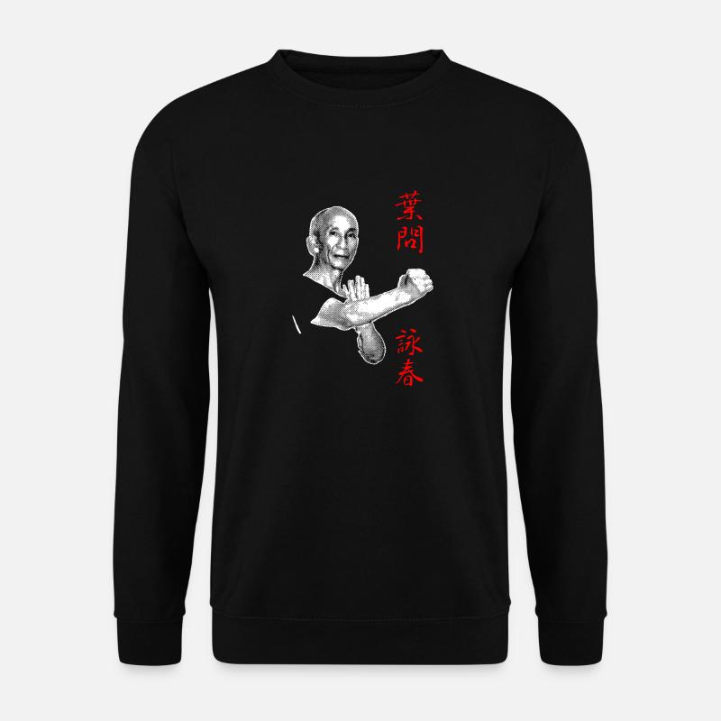 Yip Man Wing Chun Halfhair Design - Sweat-shirt Unisexe - noir