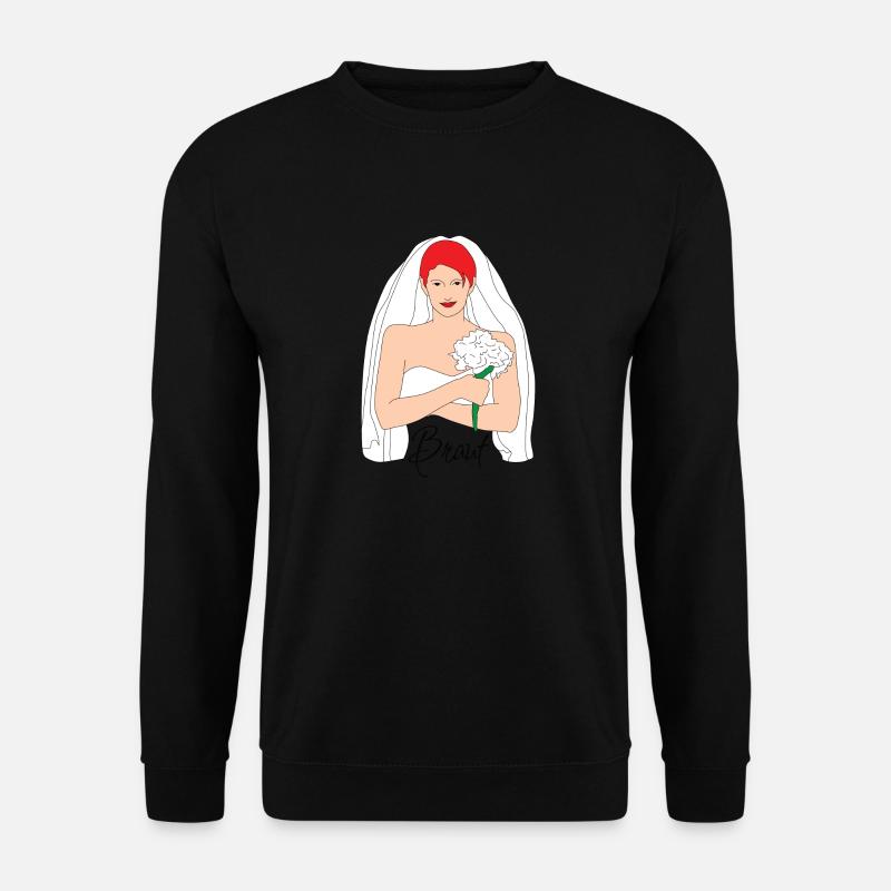 braut rot 1 - Unisex Pullover - Schwarz
