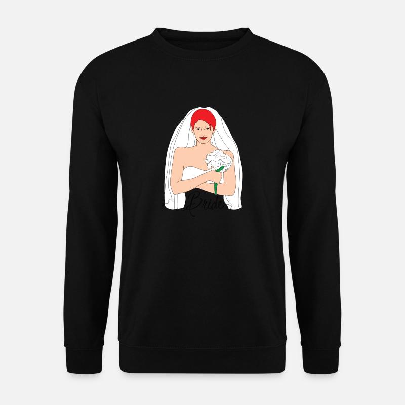 bride rot 1 - Unisex Pullover - Schwarz
