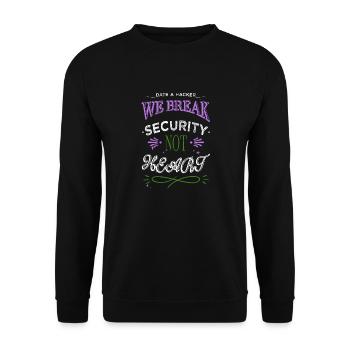 Statement Lumber Apprentice Sayings - Unisex Sweatshirt - black - Front - Alina (178cm) & Michal (187cm)