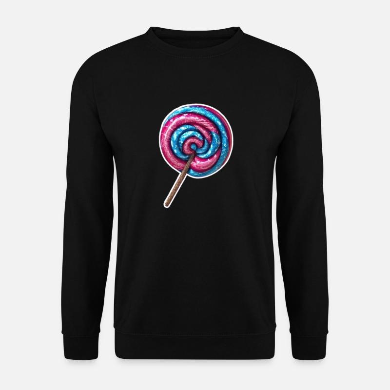 Hübscher perlmuttfarbener Lutscher mit Glitzer - Unisex Pullover - Schwarz