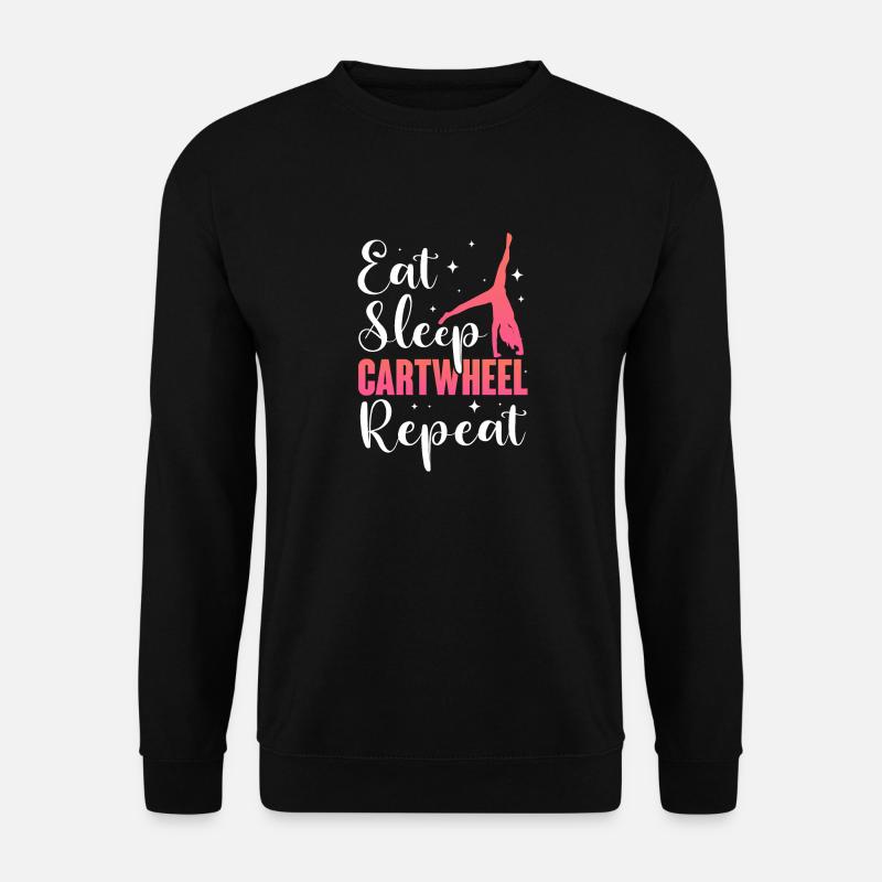 Eat Sleep Cartwheel Repeat - Unisex Sweatshirt - black