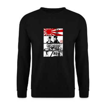 Sunshine Manga - Unisex Sweatshirt - black - Front - Alina (178cm) & Michal (187cm)