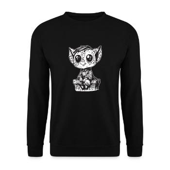 Gargoyle-Junge - Unisex Pullover - Schwarz - Vorne - Alina (178cm) & Michal (187cm)