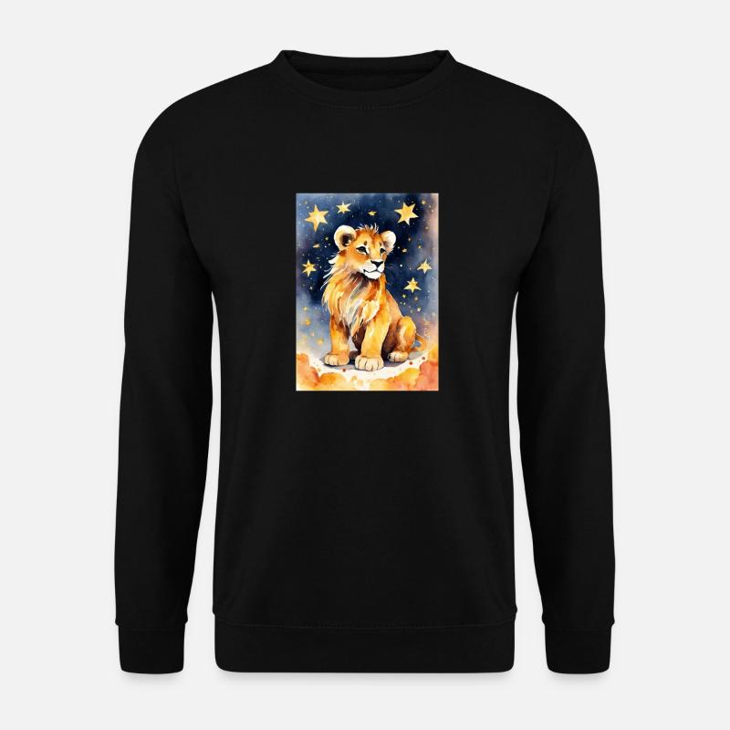 Sternzeichen Löwe - Unisex Pullover - Schwarz