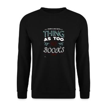 books coffee book keeper gift joke movies a time - Unisex Pullover - Schwarz - Vorne - Alina (178cm) & Michal (187cm)