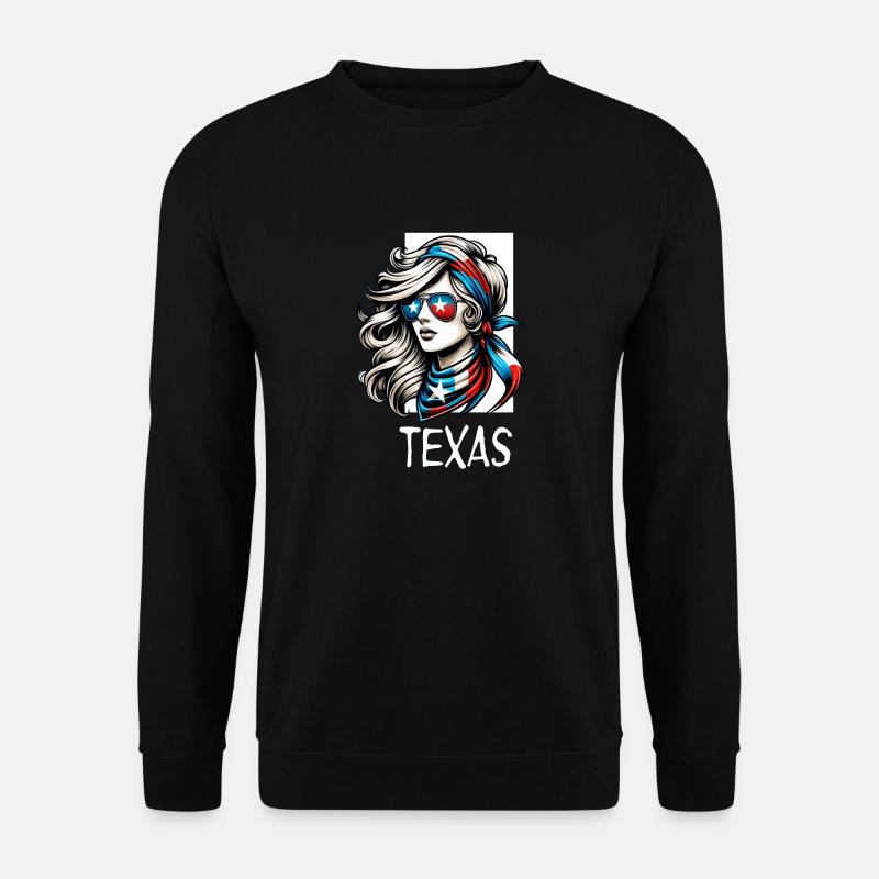 Lone-Star Chic-Texan-Pride - Unisex Sweatshirt - black