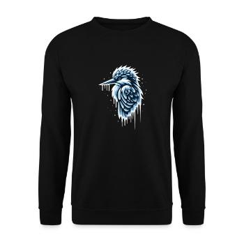 Kingfisher - Unisex Sweatshirt - black - Front - Alina (178cm) & Michal (187cm)