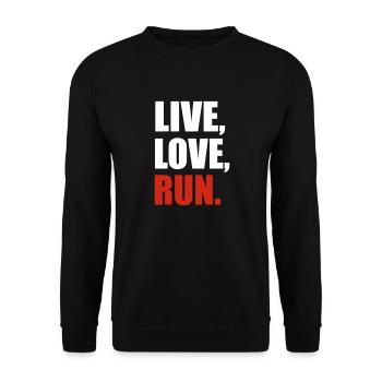 Courir - Sweat-shirt Unisexe - noir - Devant - Alina (178cm) & Michal (187cm)