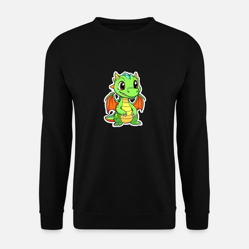 Niedlicher Drache - Unisex Pullover - Schwarz