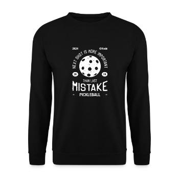 Pickleball, the next shot - Unisex Sweatshirt - black - Front - Alina (178cm) & Michal (187cm)
