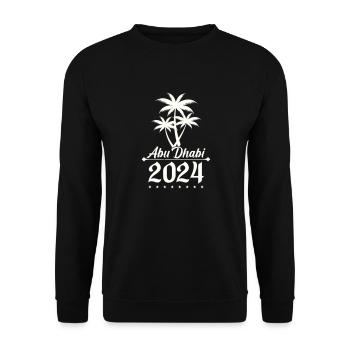 abu dhabi 2024 palmen 1 - Unisex Pullover - Schwarz - Vorne - Alina (178cm) & Michal (187cm)