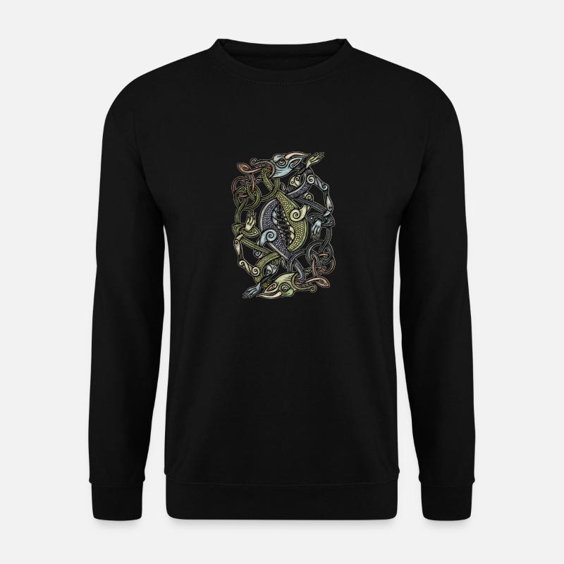 Viking Dragons - Unisex Sweatshirt - black