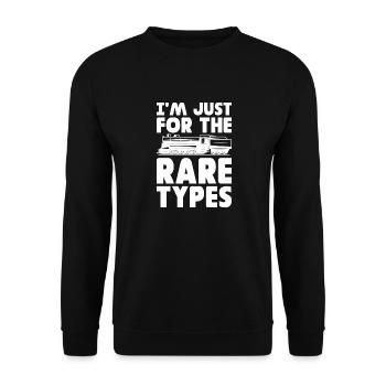 Im just here for the lumpia Design for an oriental - Unisex Sweatshirt - black - Front - Alina (178cm) & Michal (187cm)