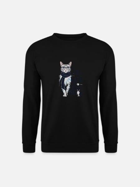 Chat Parfait - Sweat-shirt Unisexe - noir