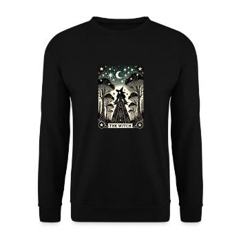 Die Hexe - Unisex Pullover - Schwarz - Vorne - Alina (178cm) & Michal (187cm)