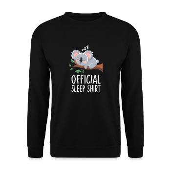 Koala Koala Koala Bear Animal - Unisex Sweatshirt - black - Front - Alina (178cm) & Michal (187cm)