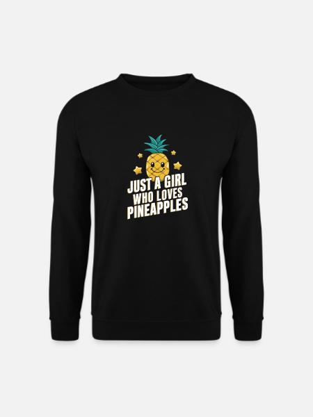 Pineapple tropical hawaiian fruit - Unisex Sweatshirt - black