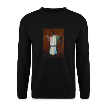 Espresso - Unisex Pullover - Schwarz - Vorne - Alina (178cm) & Michal (187cm)