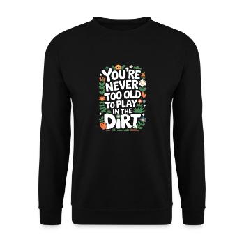 Gardener Garden Plants Gardening - Unisex Sweatshirt - black - Front - Alina (178cm) & Michal (187cm)