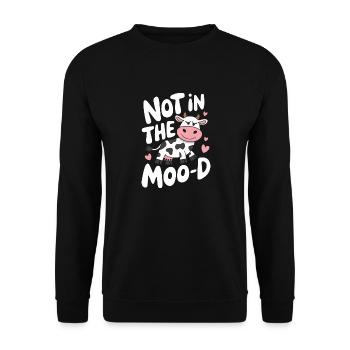 Éleveur de vaches Ferme Éleveur de vaches - Sweat-shirt Unisexe - noir - Devant - Alina (178cm) & Michal (187cm)