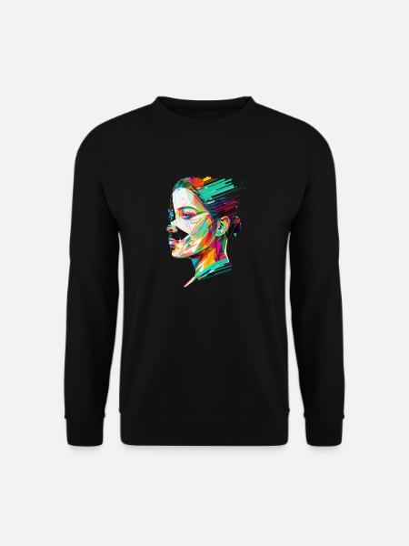 Woman Pop Art - Unisex Pullover - Schwarz