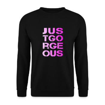 Just great gorgeous lace perfect - Unisex Sweatshirt - black - Front - Alina (178cm) & Michal (187cm)