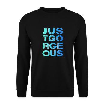 Just great perfect gorgeous lace - Unisex Sweatshirt - black - Front - Alina (178cm) & Michal (187cm)