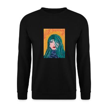 Celestia - Unisex Pullover - Schwarz - Vorne - Alina (178cm) & Michal (187cm)