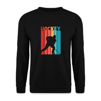 Hockey 2 Tshirts PR t shirt - Unisex Pullover - Schwarz - Vorne - Alina (178cm) & Michal (187cm)