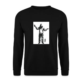 Pulvérisateur - Sweat-shirt Unisexe - noir - Devant - Alina (178cm) & Michal (187cm)