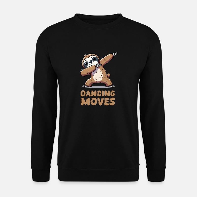 faultier dabbing - Unisex Pullover - Schwarz