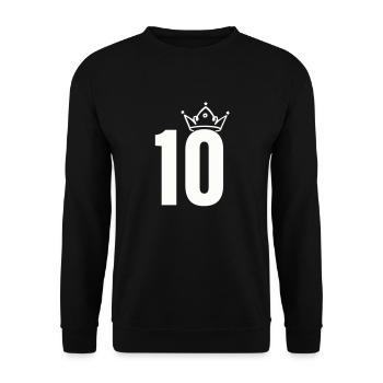 10 Crowns - Unisex Sweatshirt - black - Front - Alina (178cm) & Michal (187cm)