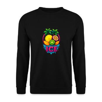 Chill - Fruits vibrants tropicaux frais - Sweat-shirt Unisexe - noir - Devant - Alina (178cm) & Michal (187cm)