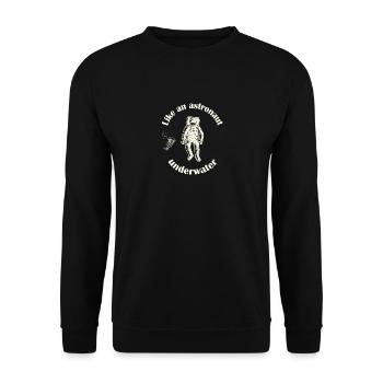 Astronaute plongeur. - Sweat-shirt Unisexe - noir - Devant - Alina (178cm) & Michal (187cm)