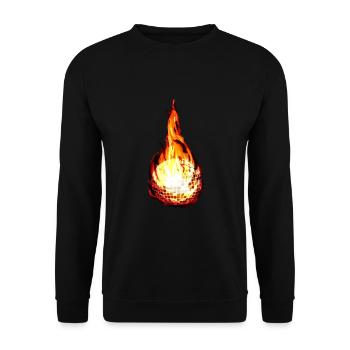 Fireball disco ball - Unisex Sweatshirt - black - Front - Alina (178cm) & Michal (187cm)