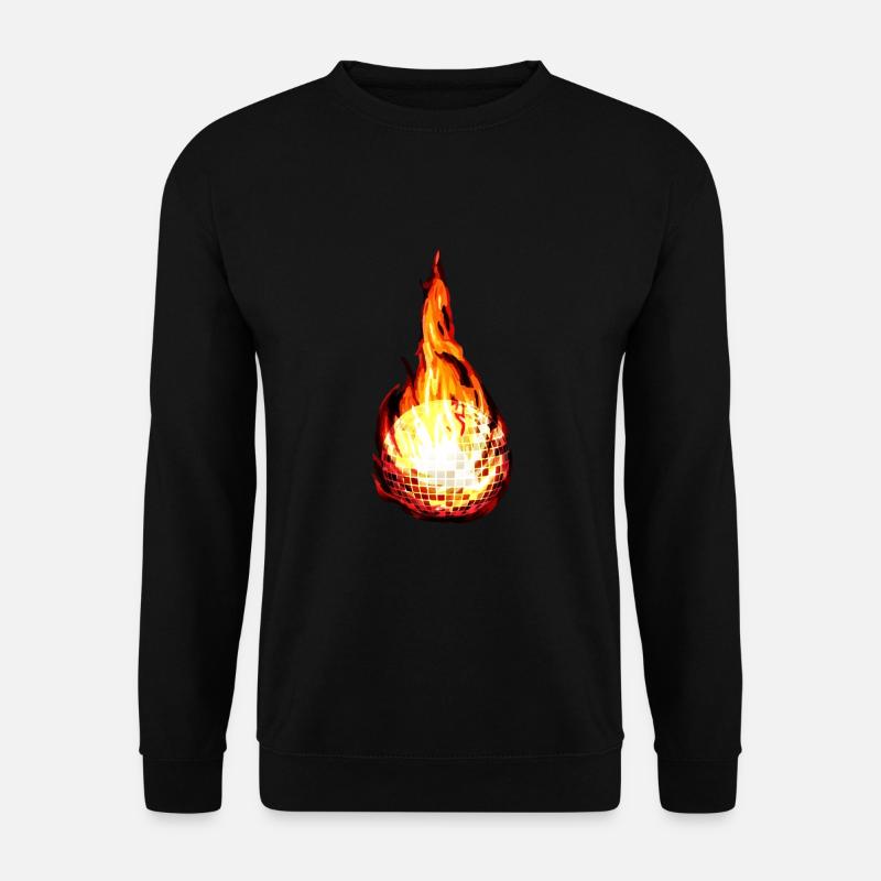 Feuerball Disco Kugel - Unisex Pullover - Schwarz