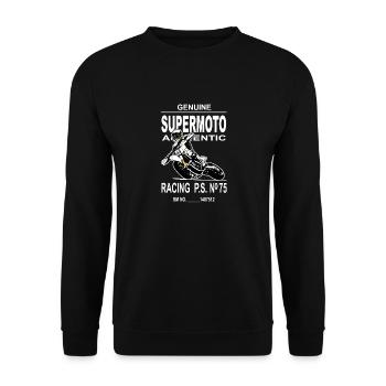 Supermoto - Unisex Sweatshirt - black - Front - Alina (178cm) & Michal (187cm)