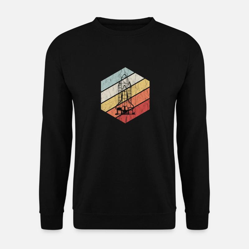 Vintage Space Shuttle - Weltraum, Astronaut - Unisex Pullover - Schwarz