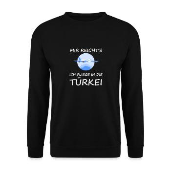 Türkei Urlaub - Unisex Pullover - Schwarz - Vorne - Alina (178cm) & Michal (187cm)